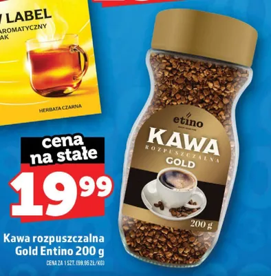 Kawa rozpuszczalna Gold Entino promocja w TOPAZ
