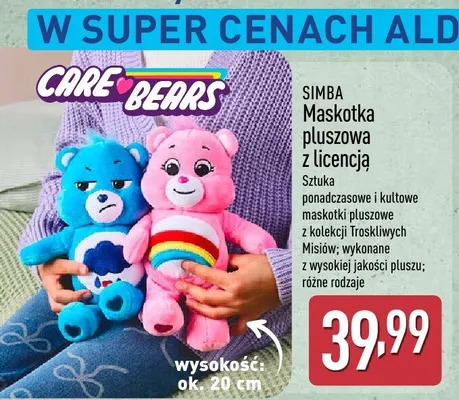 Maskotka pluszowa z licencją Care Bears promocja w Aldi