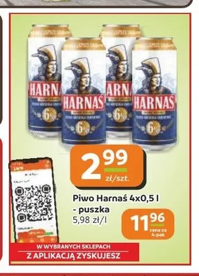 Piwo Harnaś 4-pak promocja w Gama