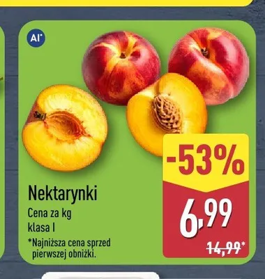 Nektarynki promocja w Aldi