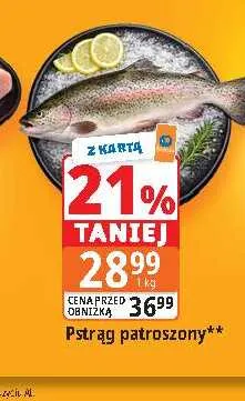 Pstrąg patroszony promocja w Leclerc