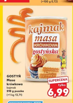 Masa krówkowa kajmak Gostyń promocja w Kaufland