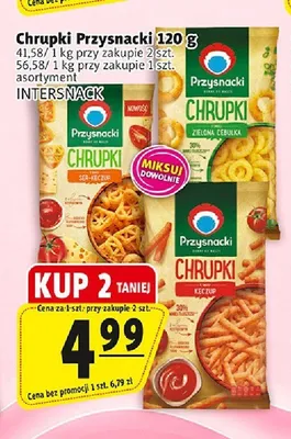 Chrupki o smaku keczup Przysnacki Intersnack promocja w Prim Market