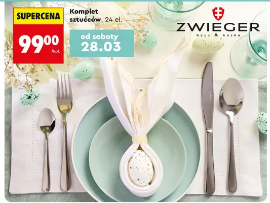 Komplet sztućców 24 el. promocja w Biedronka