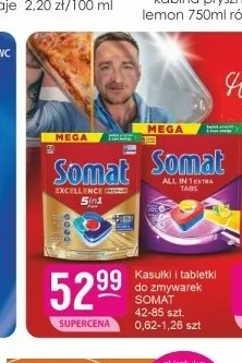 Kapsułki i tabletki do zmywarek Somat promocja w Drogerie Jasmin