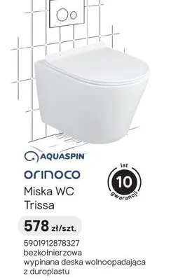 Miska WC Aquaspin Orinoco Trissa promocja w Castorama