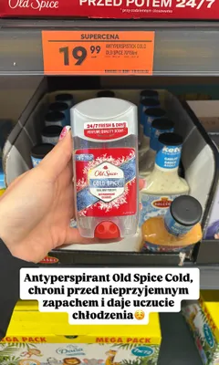 Antyperspirant w sztyfcie Old Spice Cold Spice promocja w Biedronka