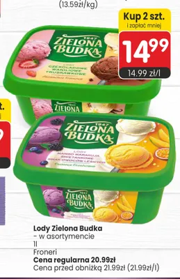 Lody mango marakuja śmietankowe owoce leśne Zielona Budka promocja w Market Point