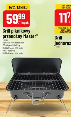 Grill piknikowy przenośny Master promocja w POLOmarket