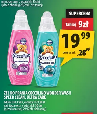Żel do prania Coccolino Wonder Wash Ultra Care promocja w Arhelan