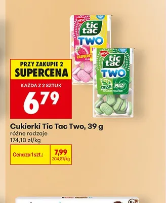 Cukierki Tic Tac Two Fresh Mild promocja w Biedronka