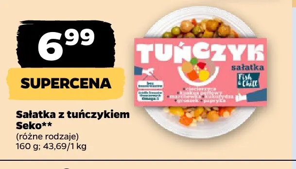 Sałatka z tuńczykiem Seko promocja w Netto