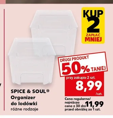 Organizer do lodówki SPICE & SOUL promocja w Kaufland