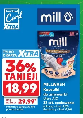 Kapsułki do zmywarki Millwash Ultra AIO promocja w Kaufland