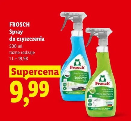 Spray do czyszczenia Frosch sodowy promocja w Lidl