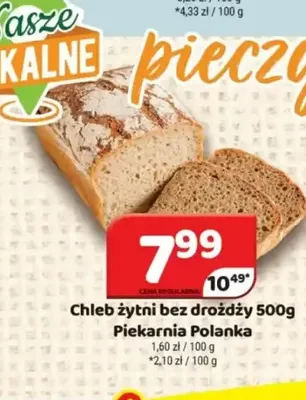 Chleb żytni bez drożdży Piekarnia Polanka promocja w Delfin