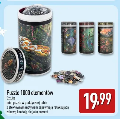 Puzzle 1000 elementów promocja w Aldi