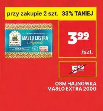 Masło ekstra OSM Hajnówka promocja w API Market