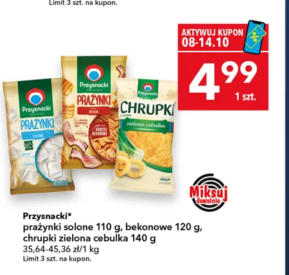 Chrupki zielona cebulka Przysnacki promocja w LEWIATAN