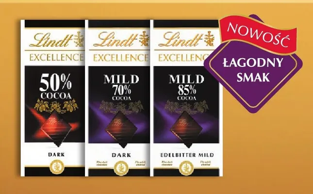 Czekolada ciemna Lindt Excellence Mild 70% Cocoa promocja w Selgros
