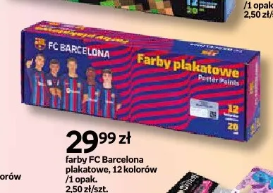 Farby FC Barcelona plakatowe promocja w Empik