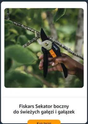 Sekator boczny do świeżych gałęzi i gałązek Fiskars P121 promocja w Amazon