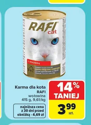 Karma dla kota Rafi wołowina promocja w Carrefour