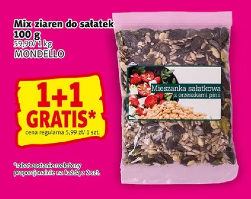 Mix ziaren do sałatek Mondello promocja w Prim Market