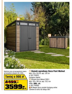 Skrzynia Deco Walnut 2020 l promocja w OBI