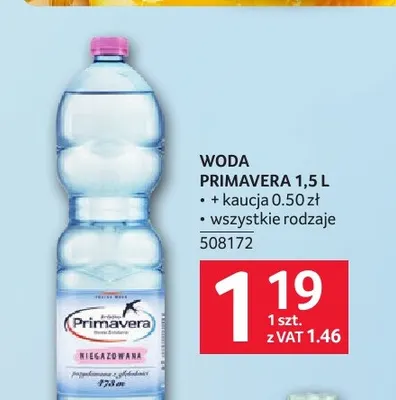 Woda Primavera promocja w Selgros