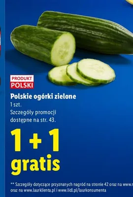 Polskie ogórki zielone promocja w Lidl