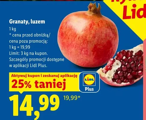 Granaty luzem promocja w Lidl