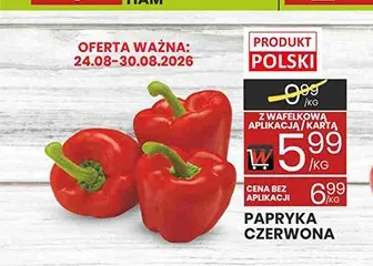 Papryka czerwona promocja w Wafelek