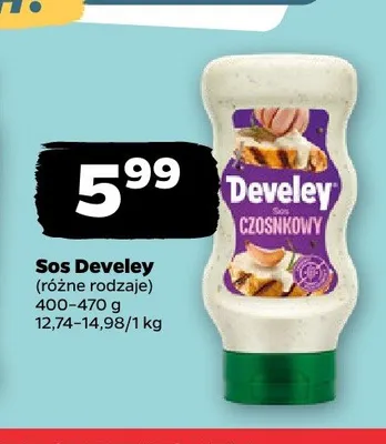Sos Develey czosnkowy promocja w Netto