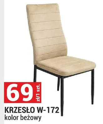 Krzesło W-172 kolor beżowy promocja w Merkury Market