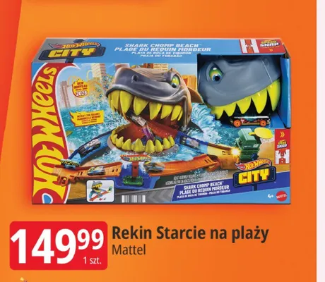 Rekin Starcie na plaży Mattel promocja w Leclerc