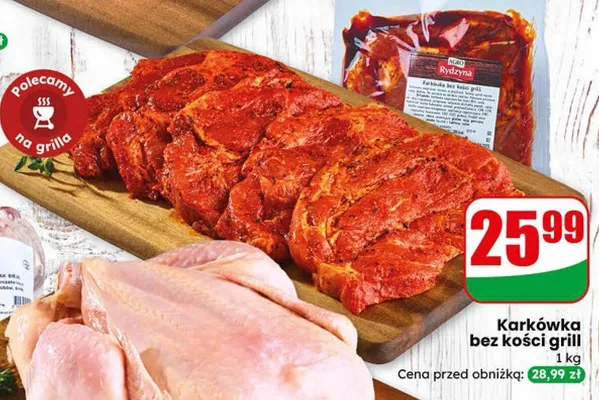 Karkówka bez kości grill promocja w Dino