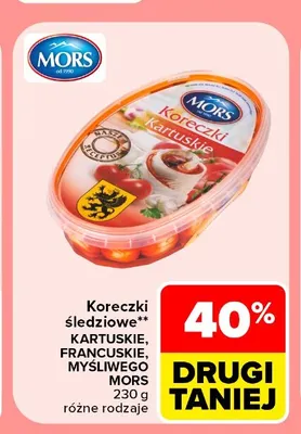 Koreczki śledziowe Kartuskie Mors promocja w Carrefour Market