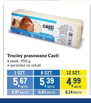 Trociny prasowane Casti promocja w Makro
