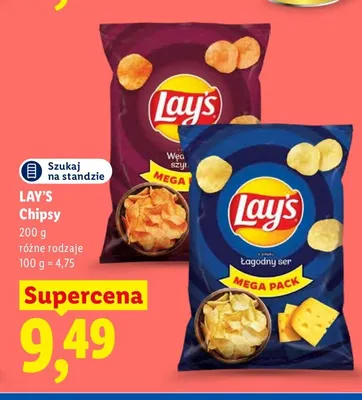 Chipsy wędzona szynka Lay's promocja w Lidl