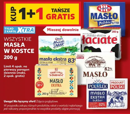 Masło Polska Mleczarnia 82% promocja w Kaufland
