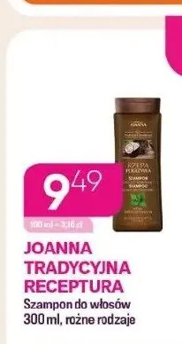 Szampon do włosów Joanna Tradycyjna Receptura promocja w Drogerie Koliber