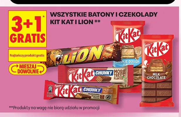 Baton KitKat Milk Chocolate promocja w Biedronka