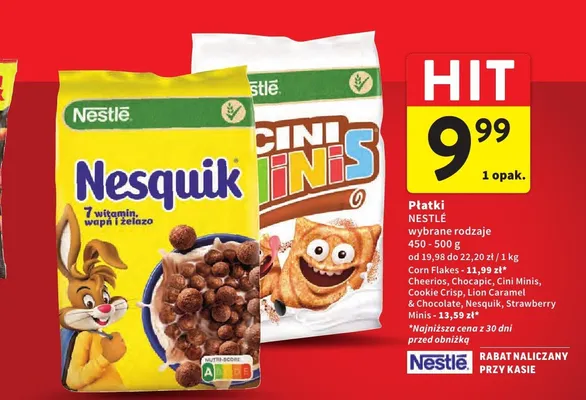 Płatki wybrane rodzaje promocja w Intermarche