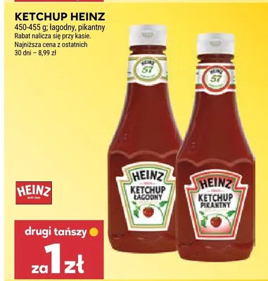 Ketchup pikantny Heinz promocja w Stokrotka