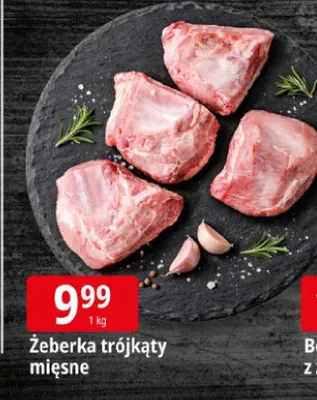 Żeberka trójkąty mięsne promocja w Leclerc