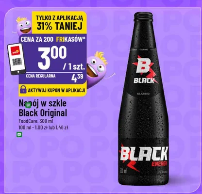 Napój w szkle Black Original Food4care promocja w POLOmarket