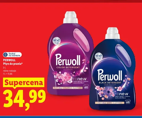 Płyn do prania Perwoll Color Detergent Blossom promocja w Lidl