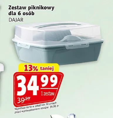 Zestaw piknikowy dla 6 osób DAJAR promocja w Prim Market