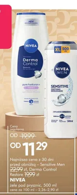 Żel pod prysznic NIVEA MEN Sensitive Soothing promocja w Super-Pharm